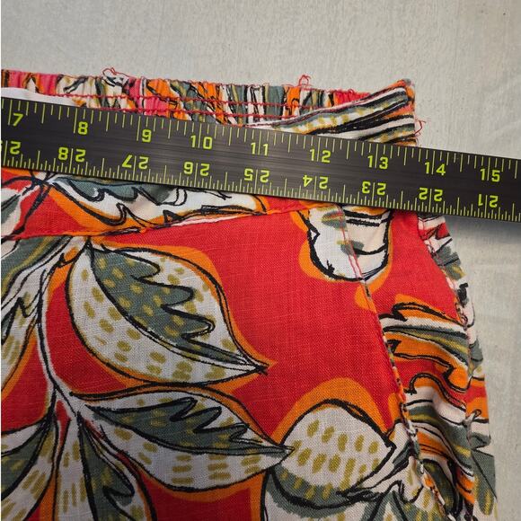 C&C California Women's 100% Linen Tropical Wide Leg Pants SZ Small - Picture 4 of 6